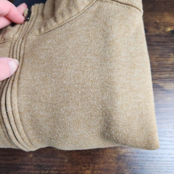 Columbia Sweater Mens Extra Large Tan Hart Mountain II Half Zip Casual Pullover - Picture 10 of 10